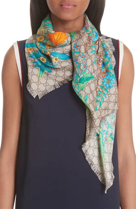 gucci scarves women|gucci women scarves on sale.